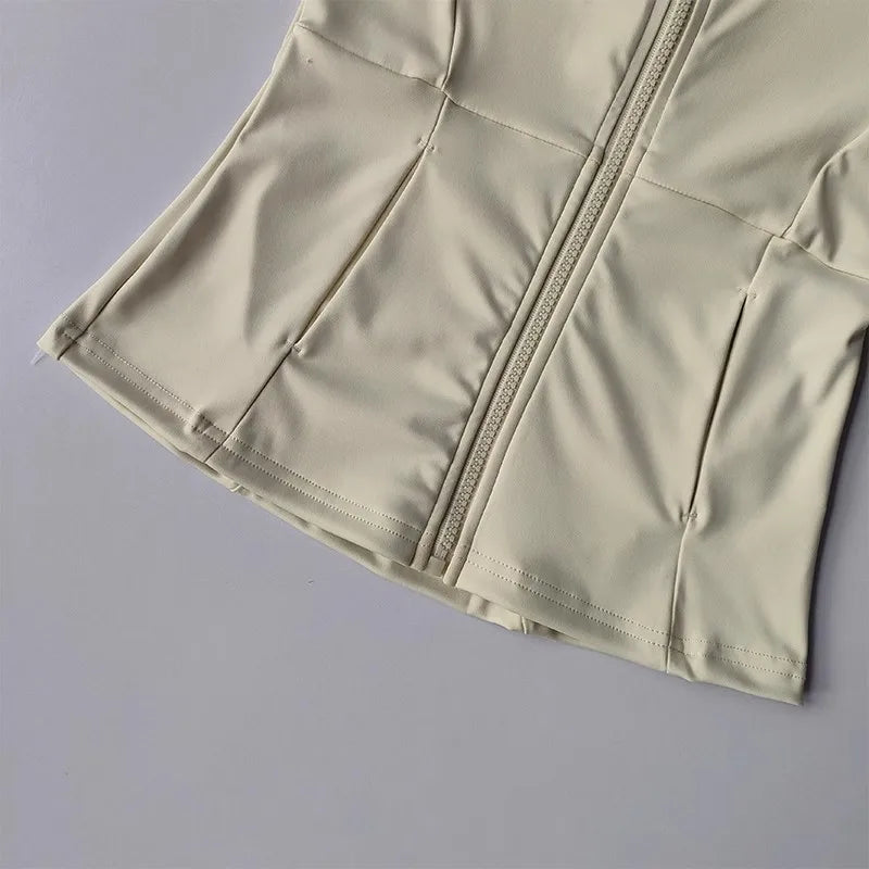 Jaqueta Fitness Feminina – Slim Fit, Secagem Rápida, Manga Longa para Yoga e Corrida