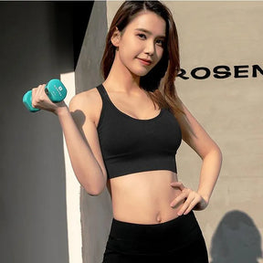 Top Esportivo Feminino – Shockproof, Acolchoado, Push Up, Sem Costura, Secagem Rápida