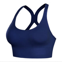 Top Esportivo Feminino – Shockproof, Acolchoado, Push Up, Sem Costura, Secagem Rápida